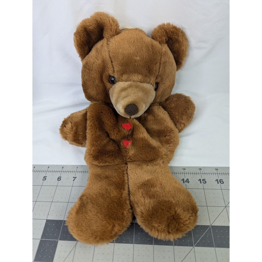 Fairview Bear Christmas Stocking Sack Plush 16 Inch Brown Vintage Stuffed Animal